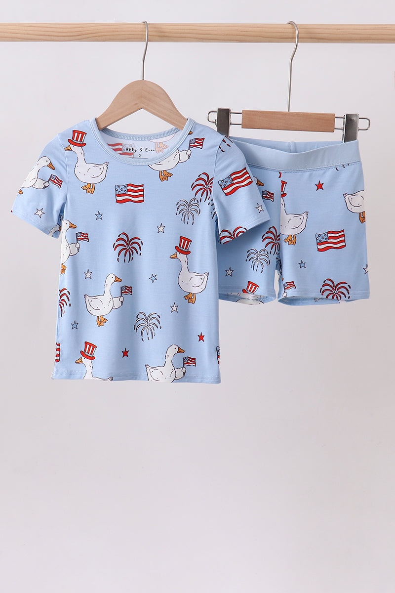 Patriotic Silly Goose Bamboo Pajamas