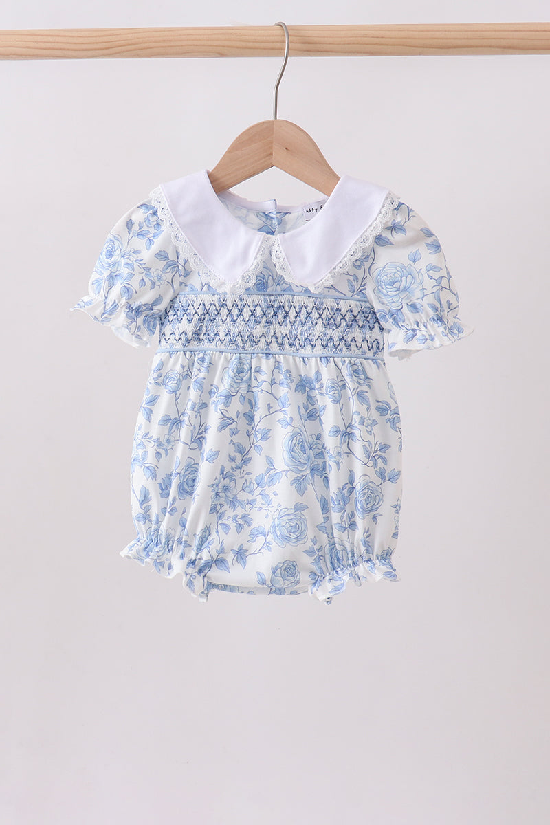 Blue Rose Smocked