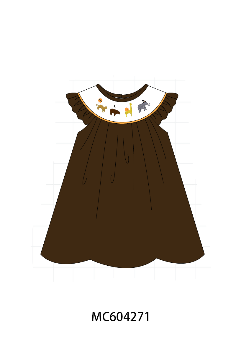 PO86 Halloween zoo embroidery collection 2