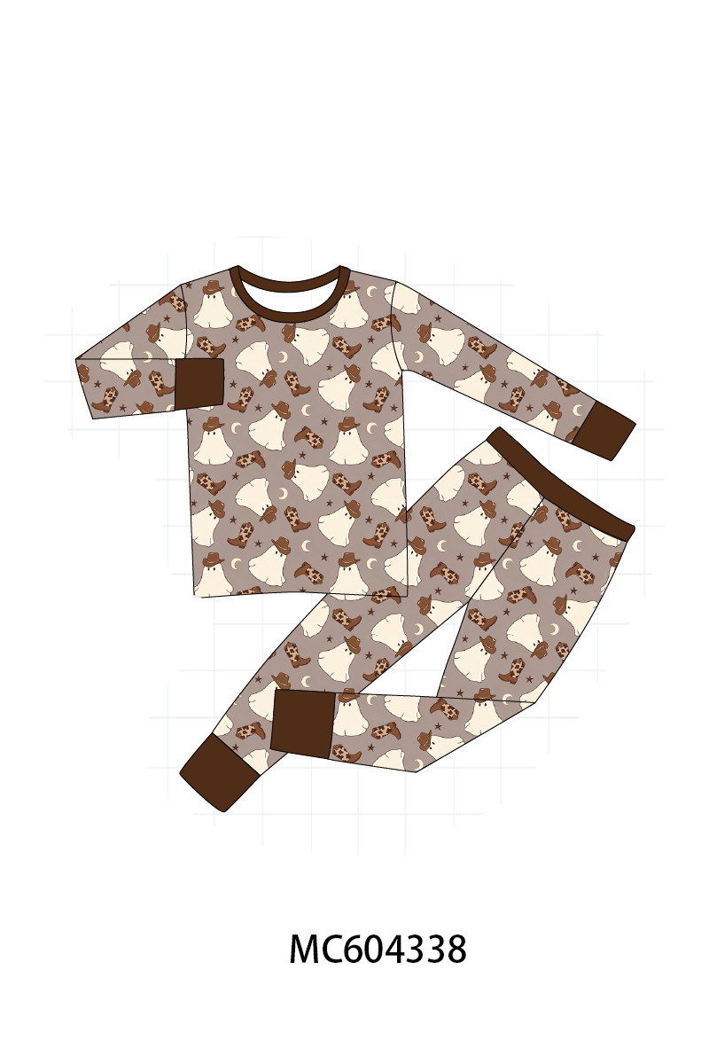 PO86 Brown halloween ghost print collection
