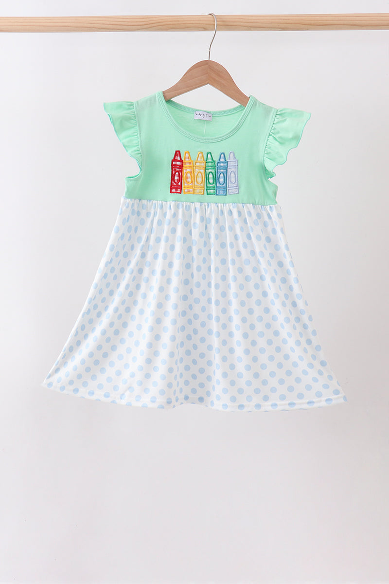 Mint Crayon Dress