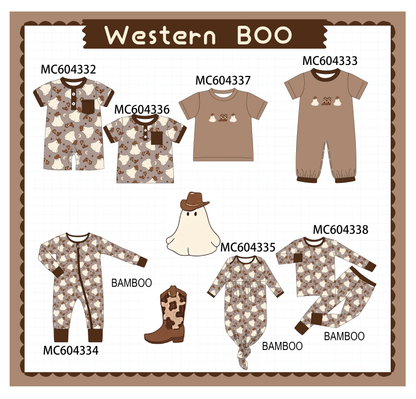 PO86 Brown halloween ghost print collection