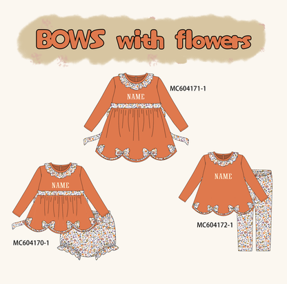 PO86 Floral monogram embroidery collection