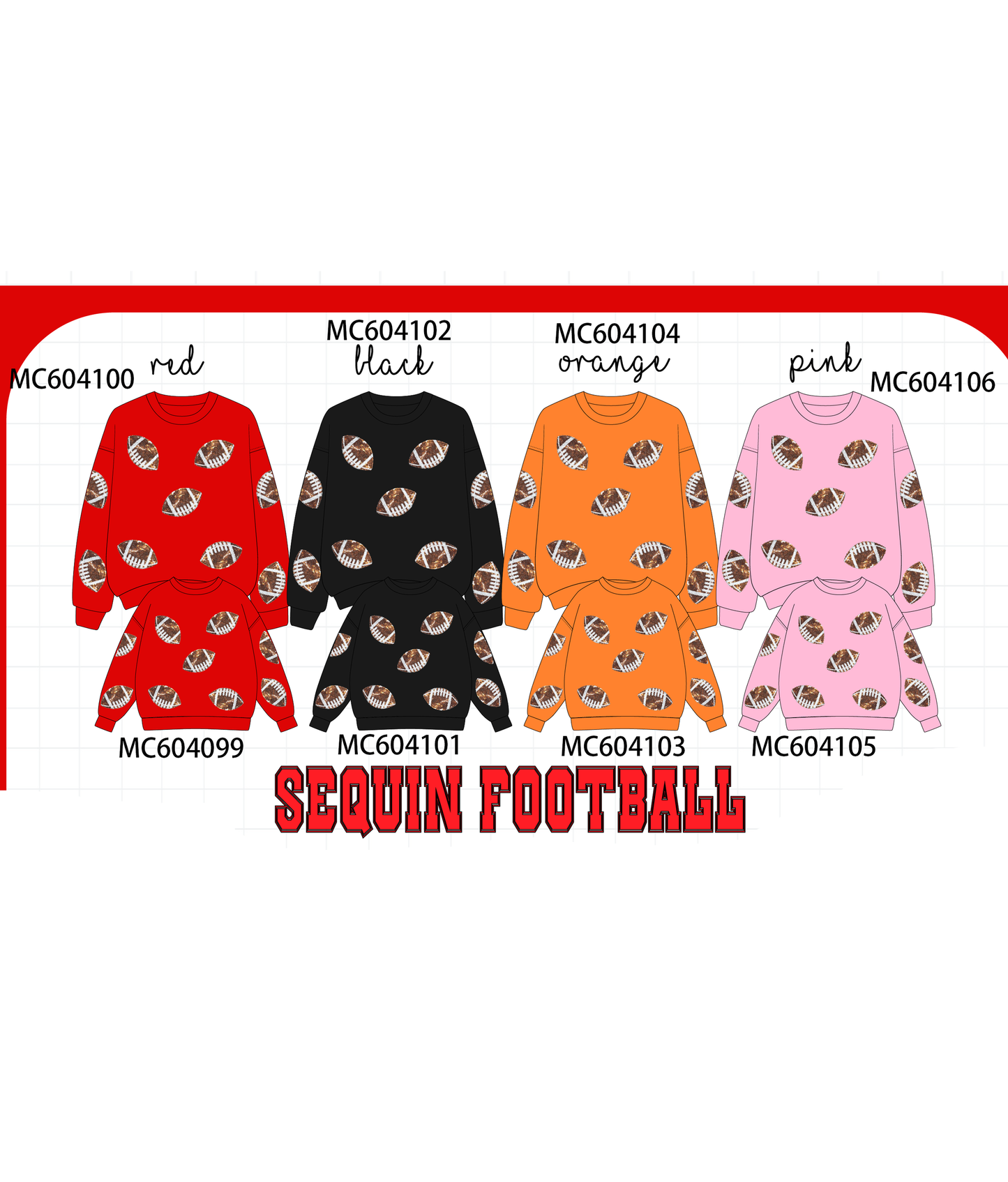 PO86 Football sequin coolection 1