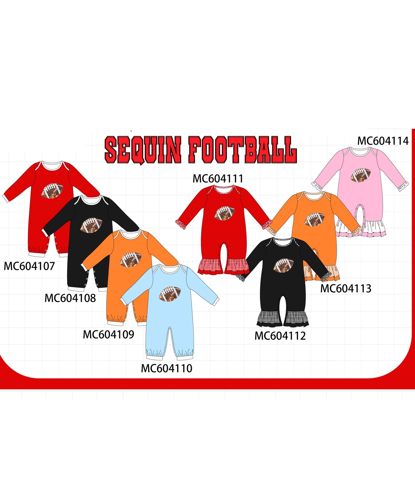 PO86 Football sequin coolection 2