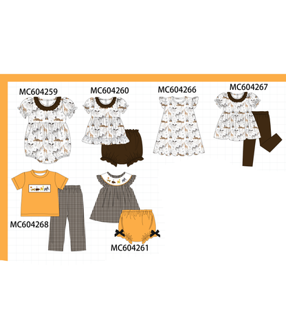 PO86 Halloween zoo embroidery collection 1
