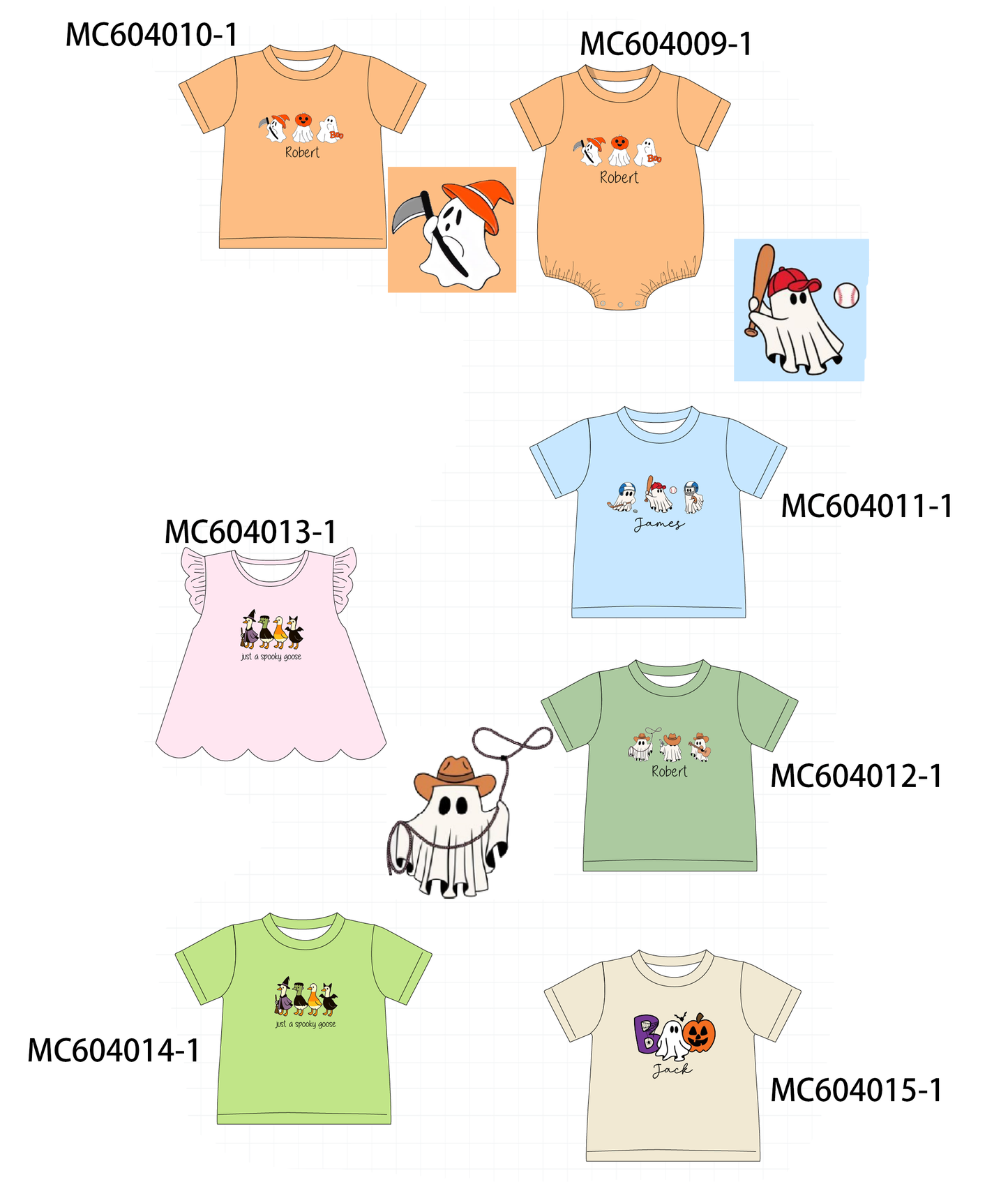 PO86 Halloween monogram embroidery collection 2