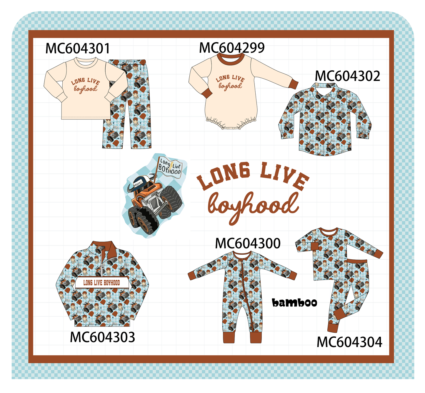 PO86 Long live boyhood embroidery collection