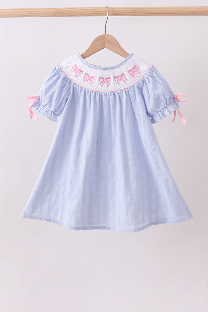 Blue Smocked Dress