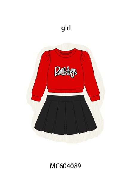 PO86 Football collegiate sequin skorts set collection