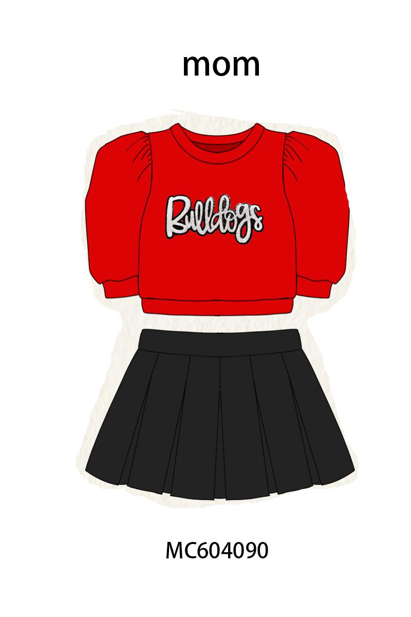 PO86 Football collegiate sequin skorts set collection