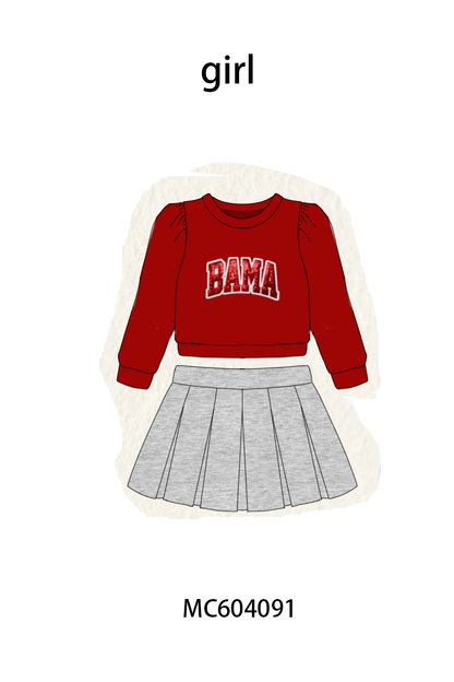 PO86 Football collegiate sequin skorts set collection