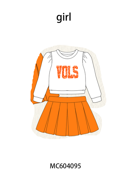 PO86 Football collegiate sequin skorts set collection