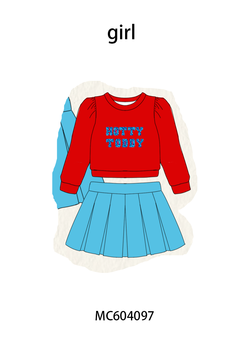PO86 Football collegiate sequin skorts set collection