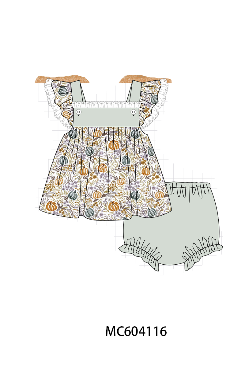 PO86 Sage pumpkin print collection