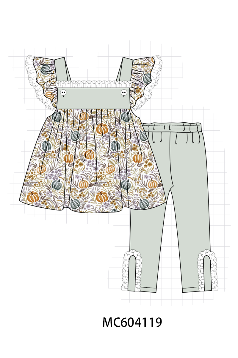 PO86 Sage pumpkin print collection