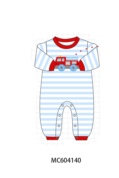 PO86 Blue stripe firework applique collection