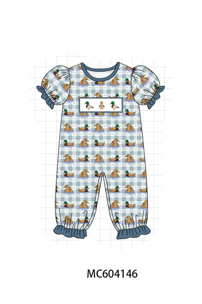 PO86 Blue mallard duck embroidery collection