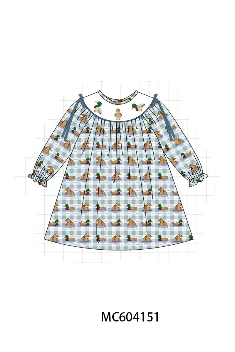 PO86 Blue mallard duck embroidery collection