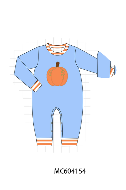 PO86 Blue pumpkin applique collection