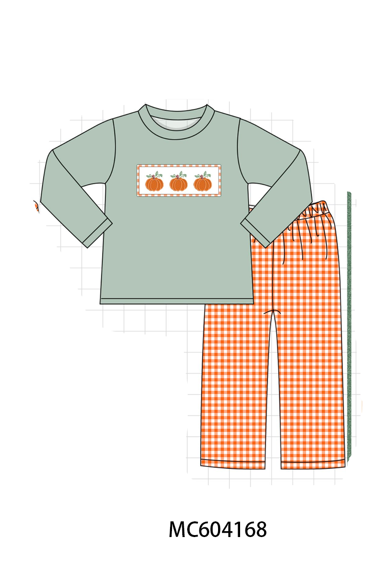 PO86 Pumpkin leaves embroidery collection