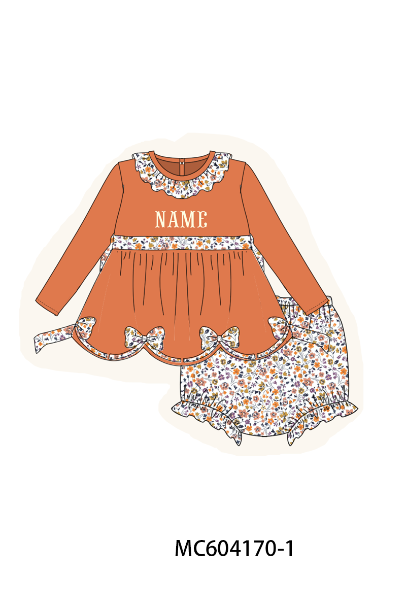PO86 Floral monogram embroidery collection