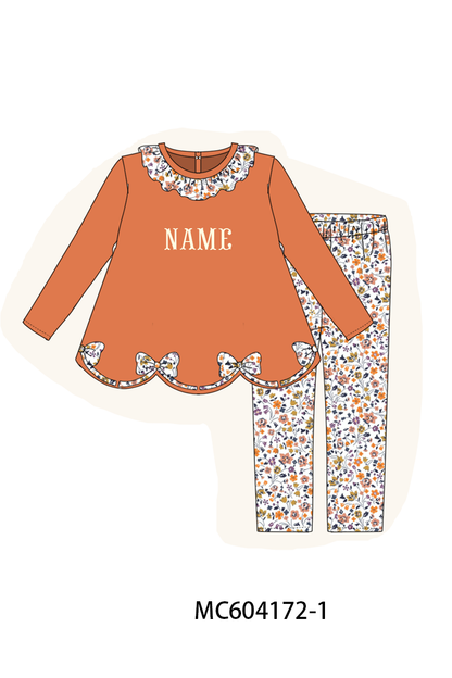 PO86 Floral monogram embroidery collection