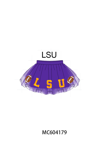 PO86 Football sequin skorts collection