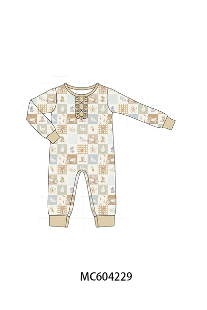 PO86 Life is better on the farm checkered print collection