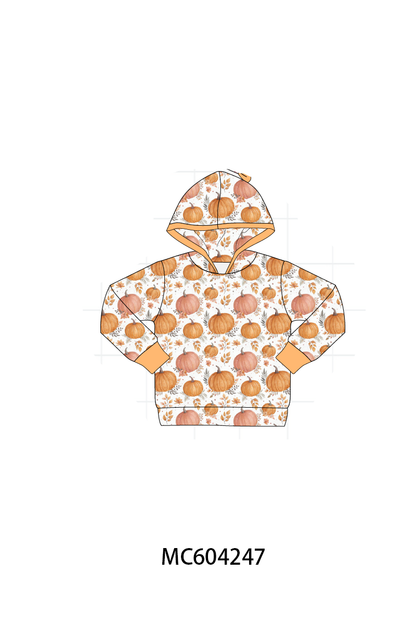 PO86 Orange pumpkin print ruffle collection 1