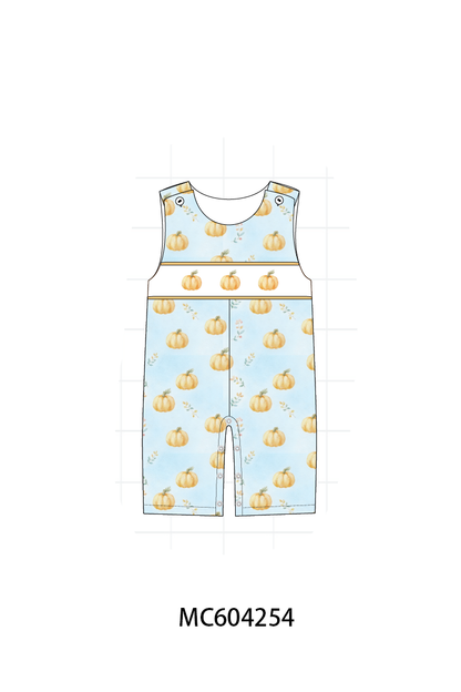 PO86 Pumpkin embroidery ruffle collection