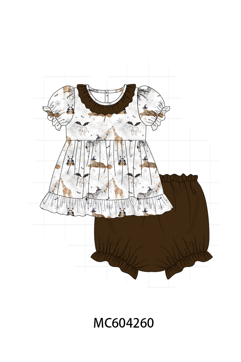 PO86 Halloween zoo embroidery collection 1