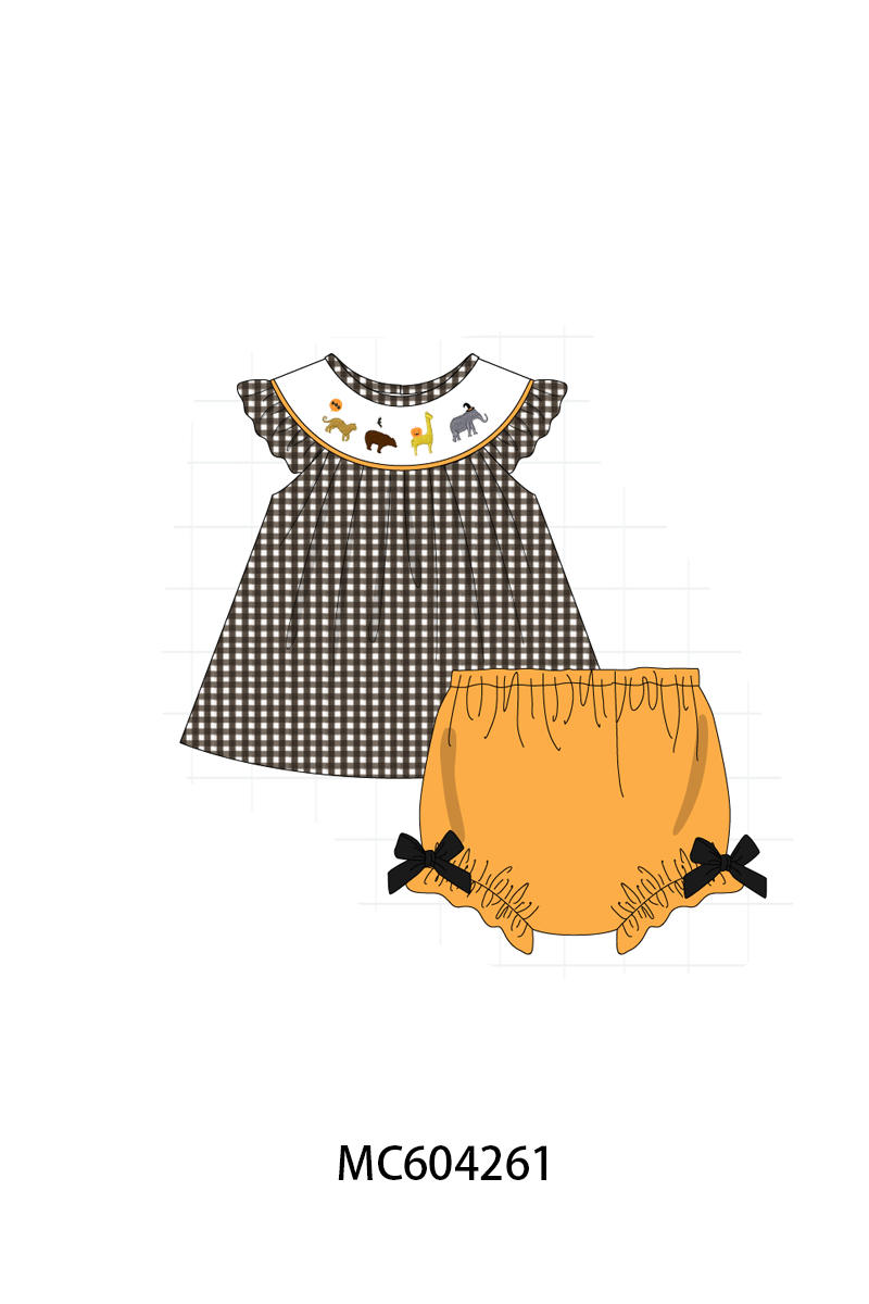 PO86 Halloween zoo embroidery collection 1