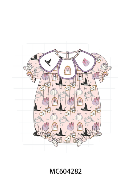 PO86 Purple halloween spooky embroidery collection