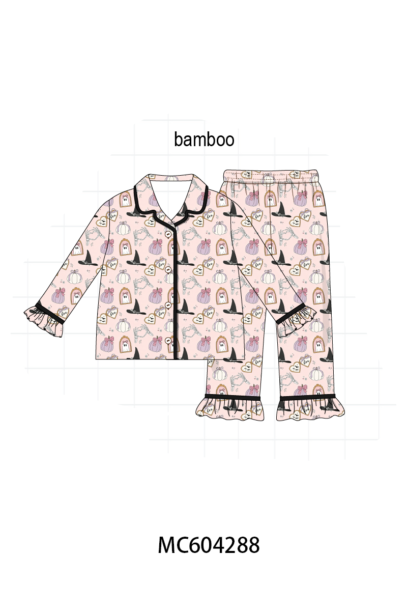 PO86 Purple halloween spooky embroidery collection