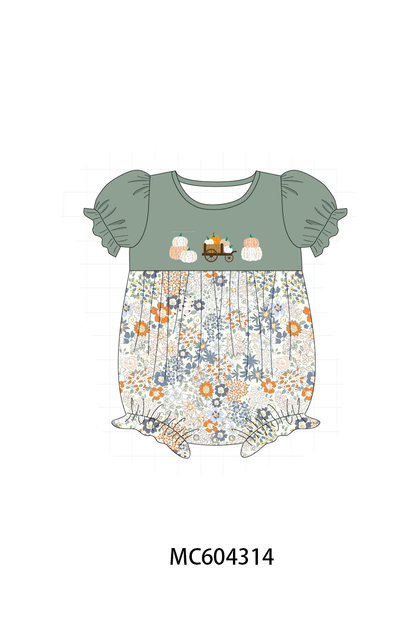 PO86 Sage pumpkin french knot collection