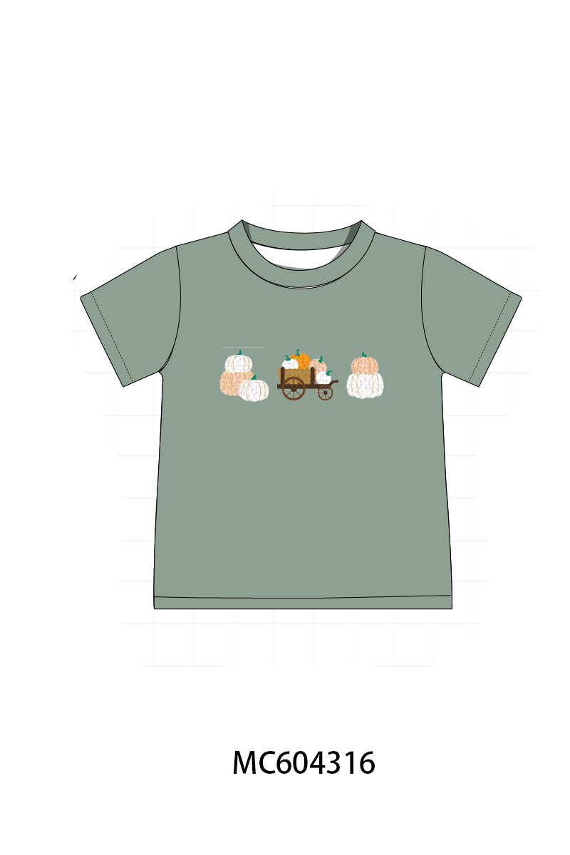 PO86 Sage pumpkin french knot collection