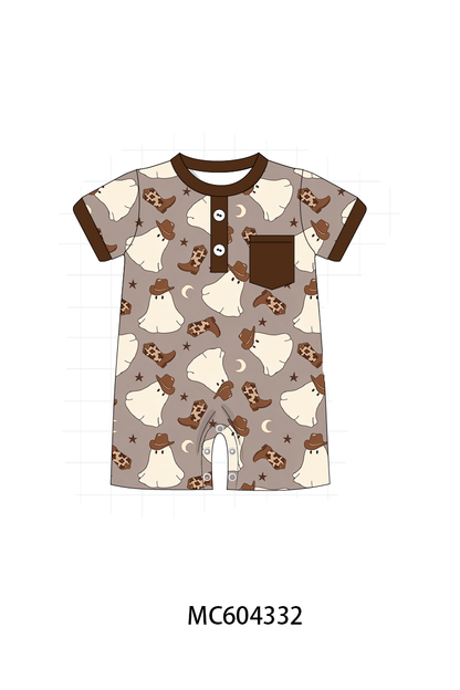 PO86 Brown halloween ghost print collection