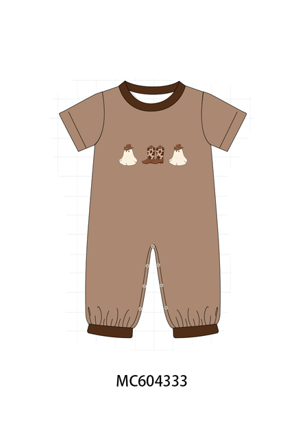 PO86 Brown halloween ghost print collection