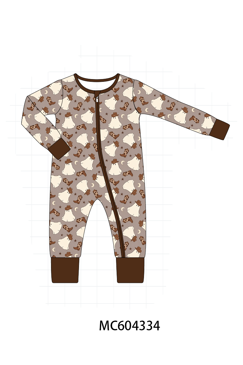 PO86 Brown halloween ghost print collection