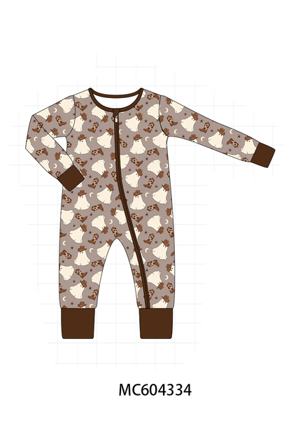 PO86 Brown halloween ghost print collection