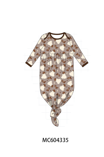 PO86 Brown halloween ghost print collection