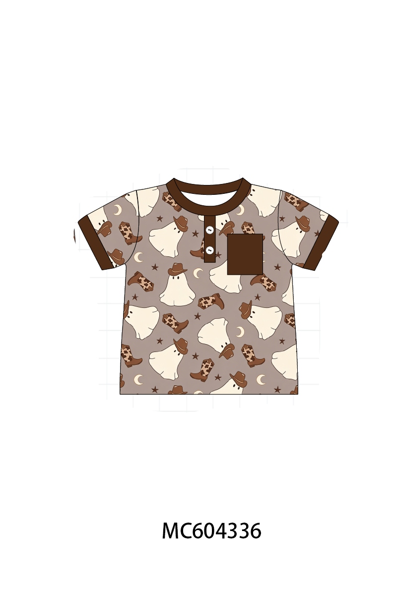 PO86 Brown halloween ghost print collection