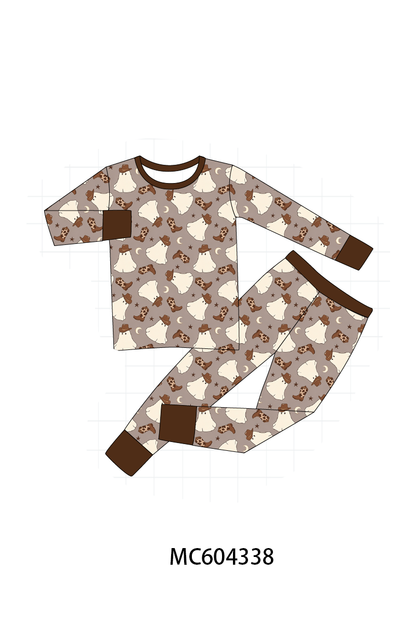 PO86 Brown halloween ghost print collection