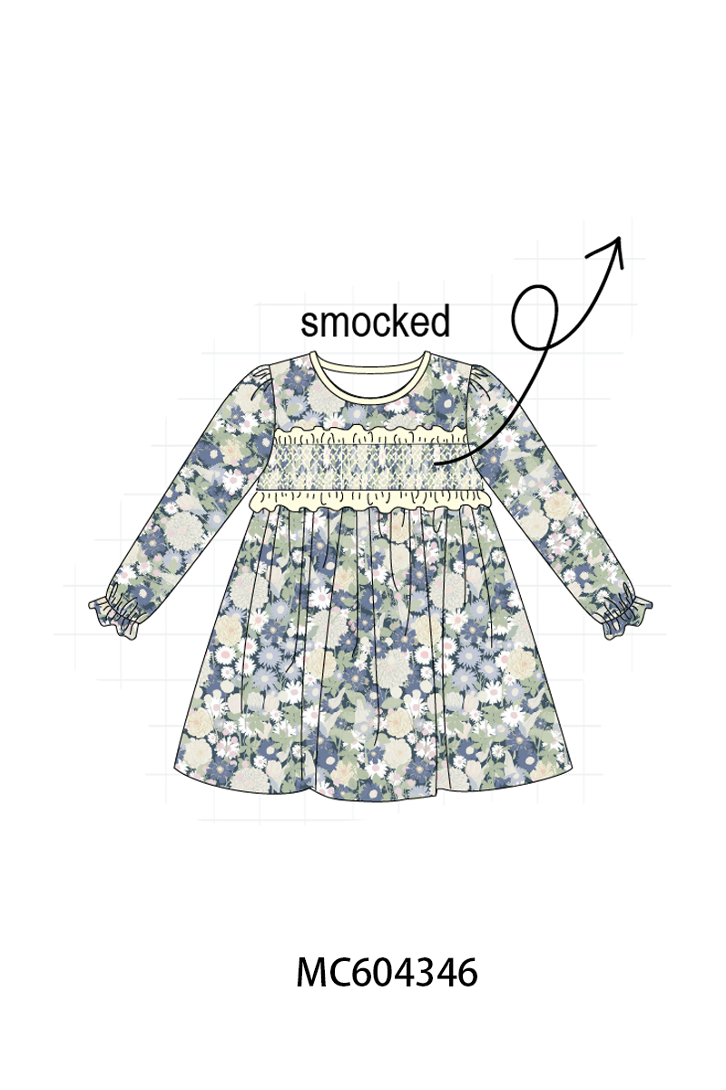 PO86 Vintage floral smocked collection