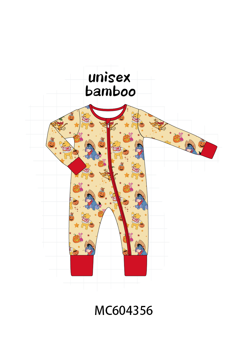 PO86 Orange winnie the halloween print ruffle collection