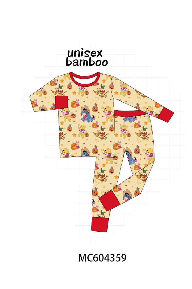 PO86 Orange winnie the halloween print ruffle collection