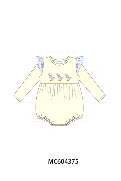 PO86 Beige goose embroidery collection