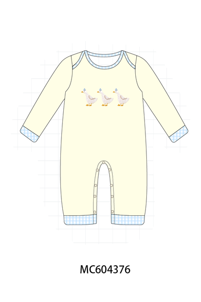PO86 Beige goose embroidery collection