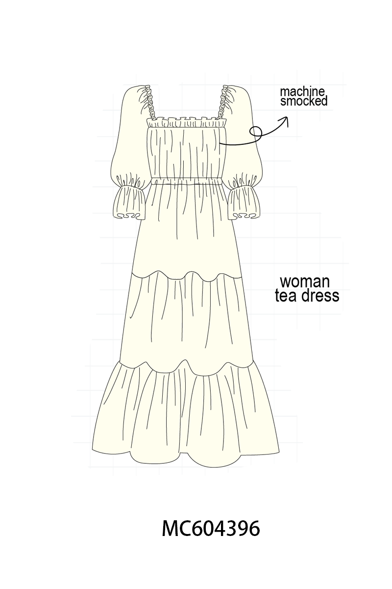 PO86 Cream smocked bow collection